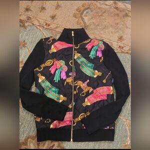 Ralph Lauren Colorful Equestrian Print Jacket